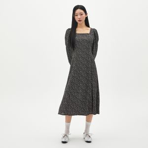 스퀘어넥 레오파드 롱원피스 AR1WO362