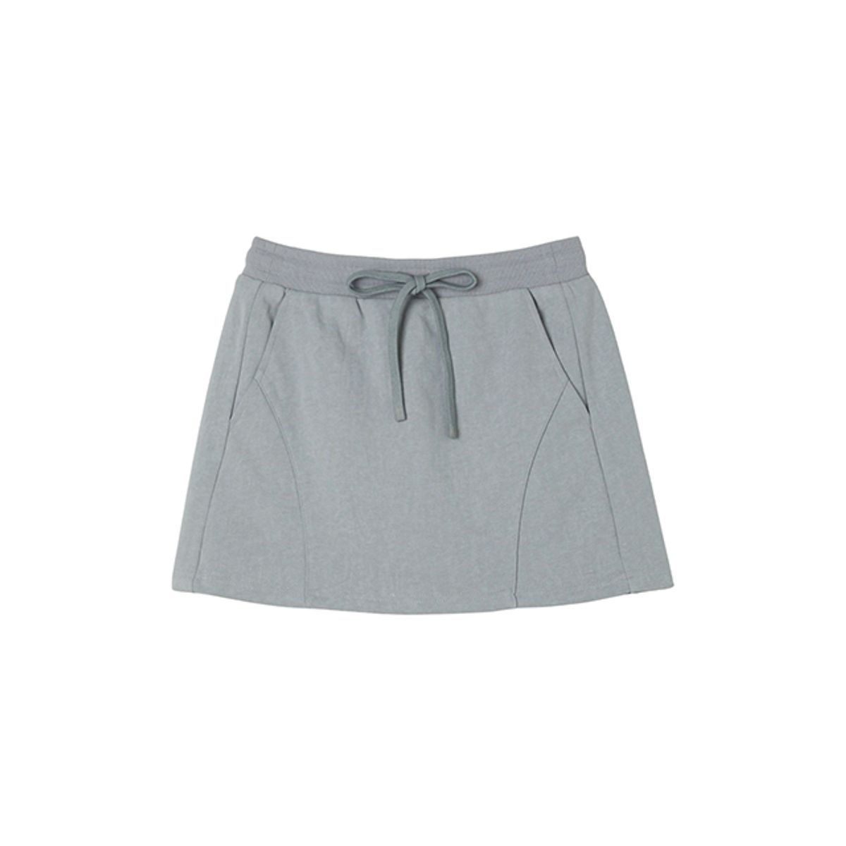 랩(LAP) 워싱 코튼 라벨 미니 스커트 AR1WS220