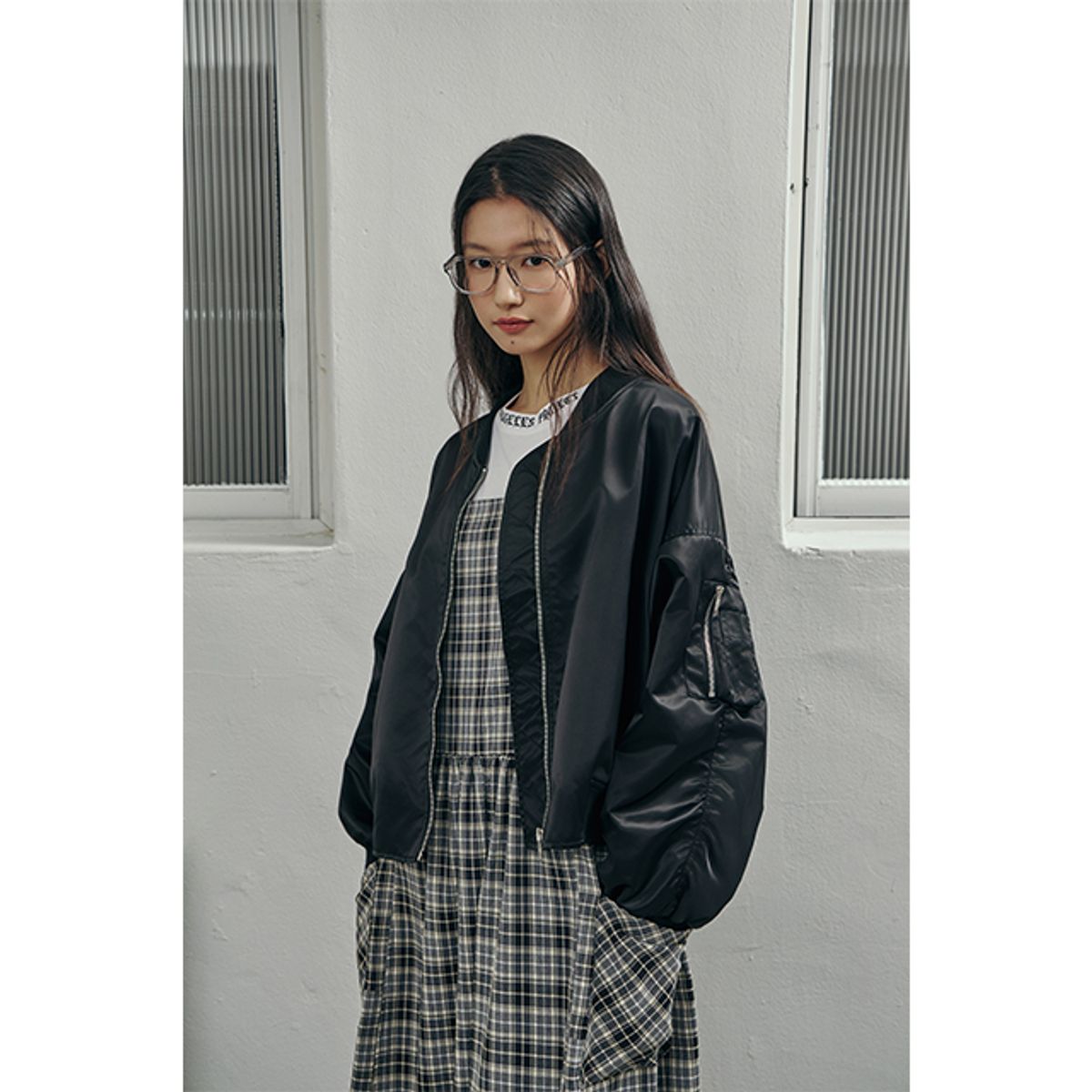 랩(LAP) 소매 포켓 항공점퍼 AR1WZ260
