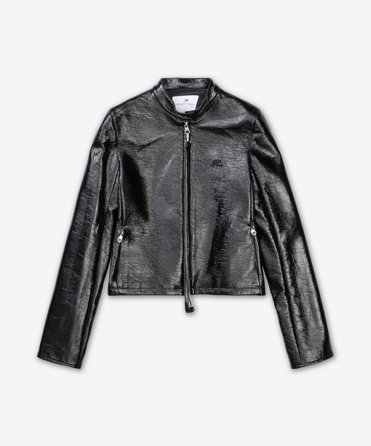 ジャケット COURReGES Woman Jacket Black 125CBL257VY0014 9999 VINYL CITY JACKET - courrèges