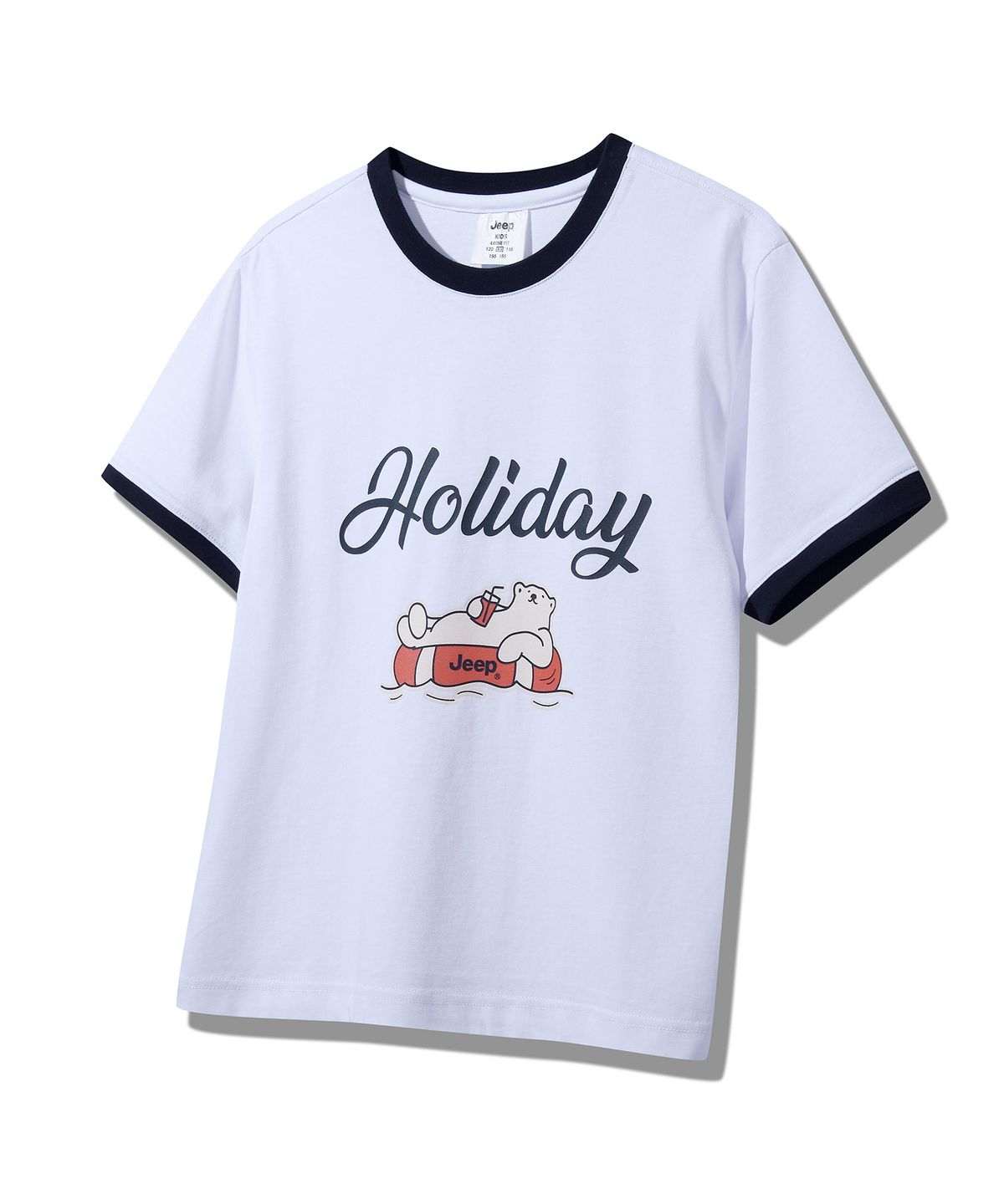 지프키즈(JEEPKIDS) 홀리데이 베어 반팔티(KQ5TSU185WH)