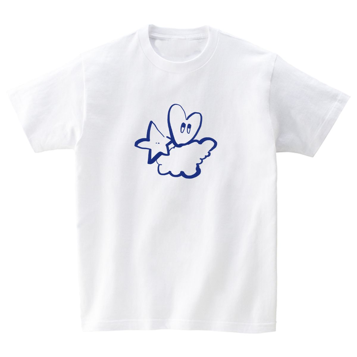 어썸어스(AWESOMEUS) Hearts and stars on the clouds T-SHIRTS_4COLOR