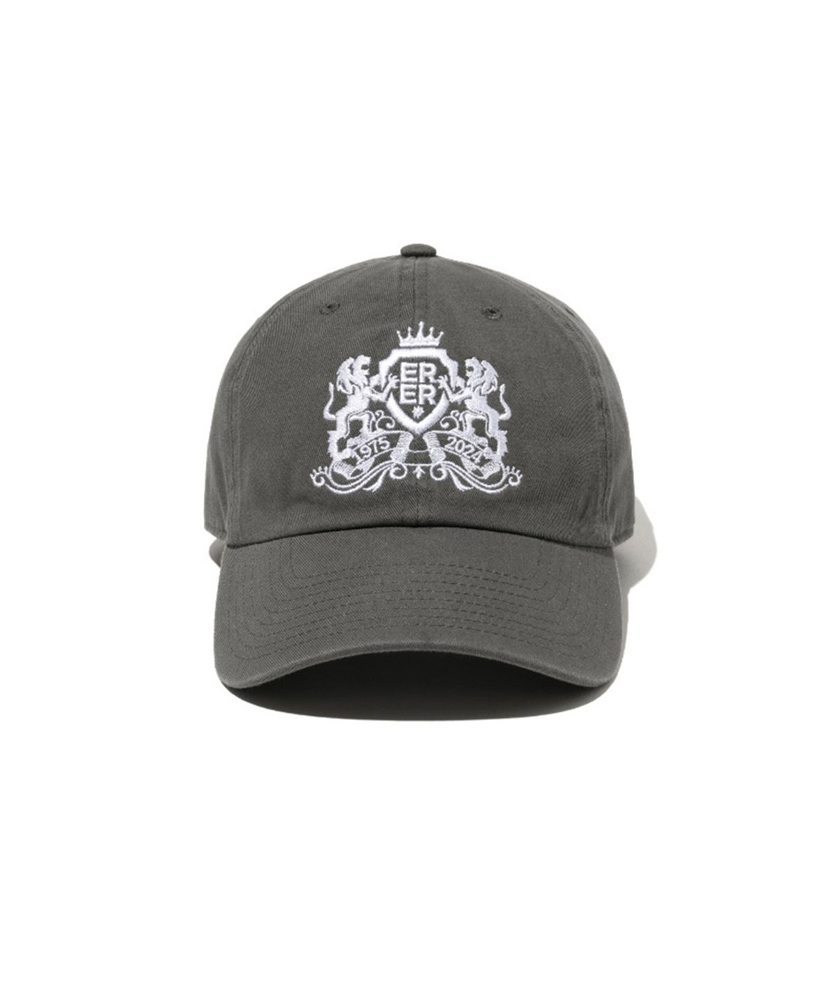에르에르(ERER) ERER Iconic Embroidery Cap Charcoal Gray