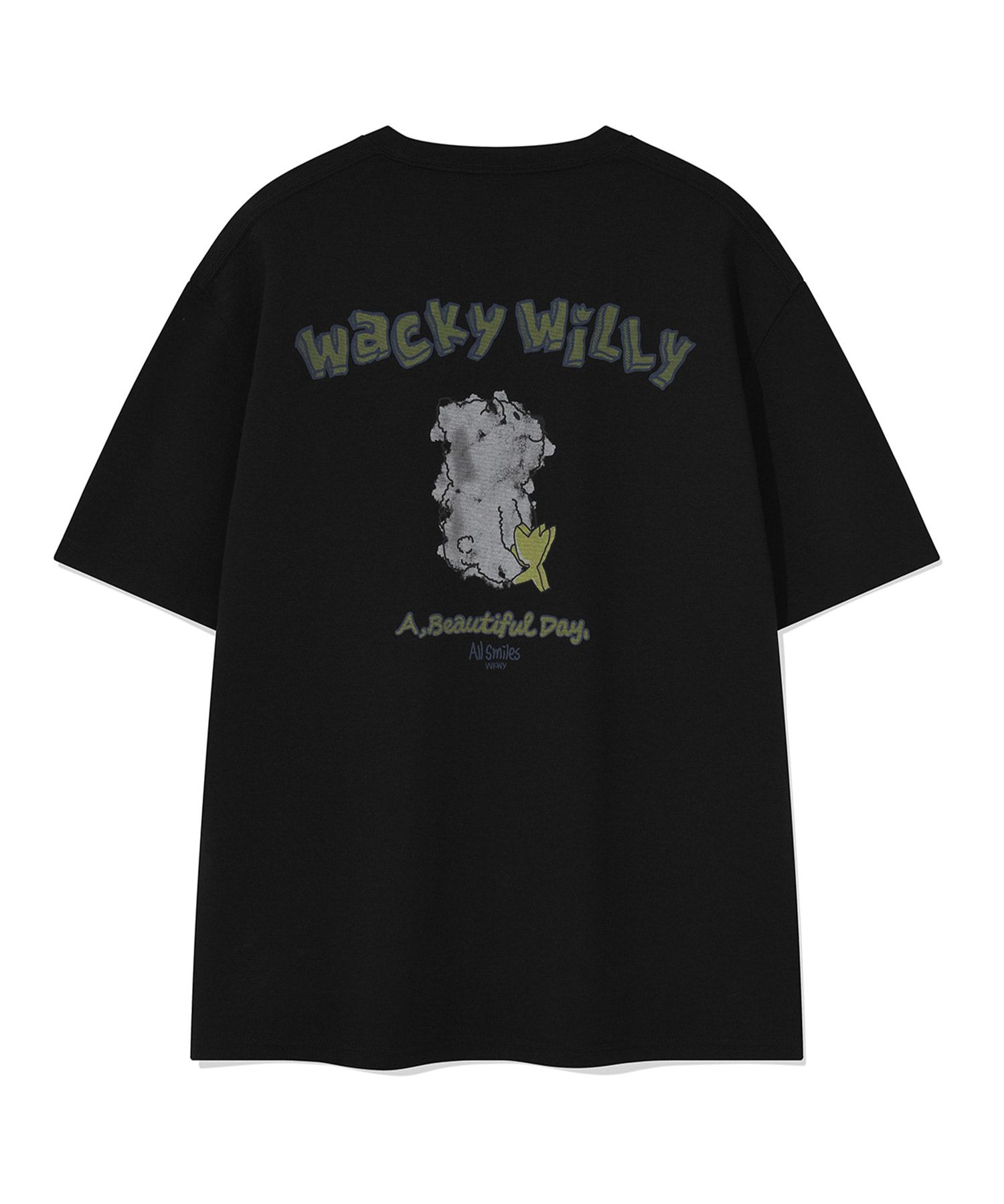 【WACKY WILLY】Ponte Kiki Short Sleeve T-Shirt R6496 MUSINSA | WACKY WILLY Ponte Kiki Short Sleeve T-Shirt Black