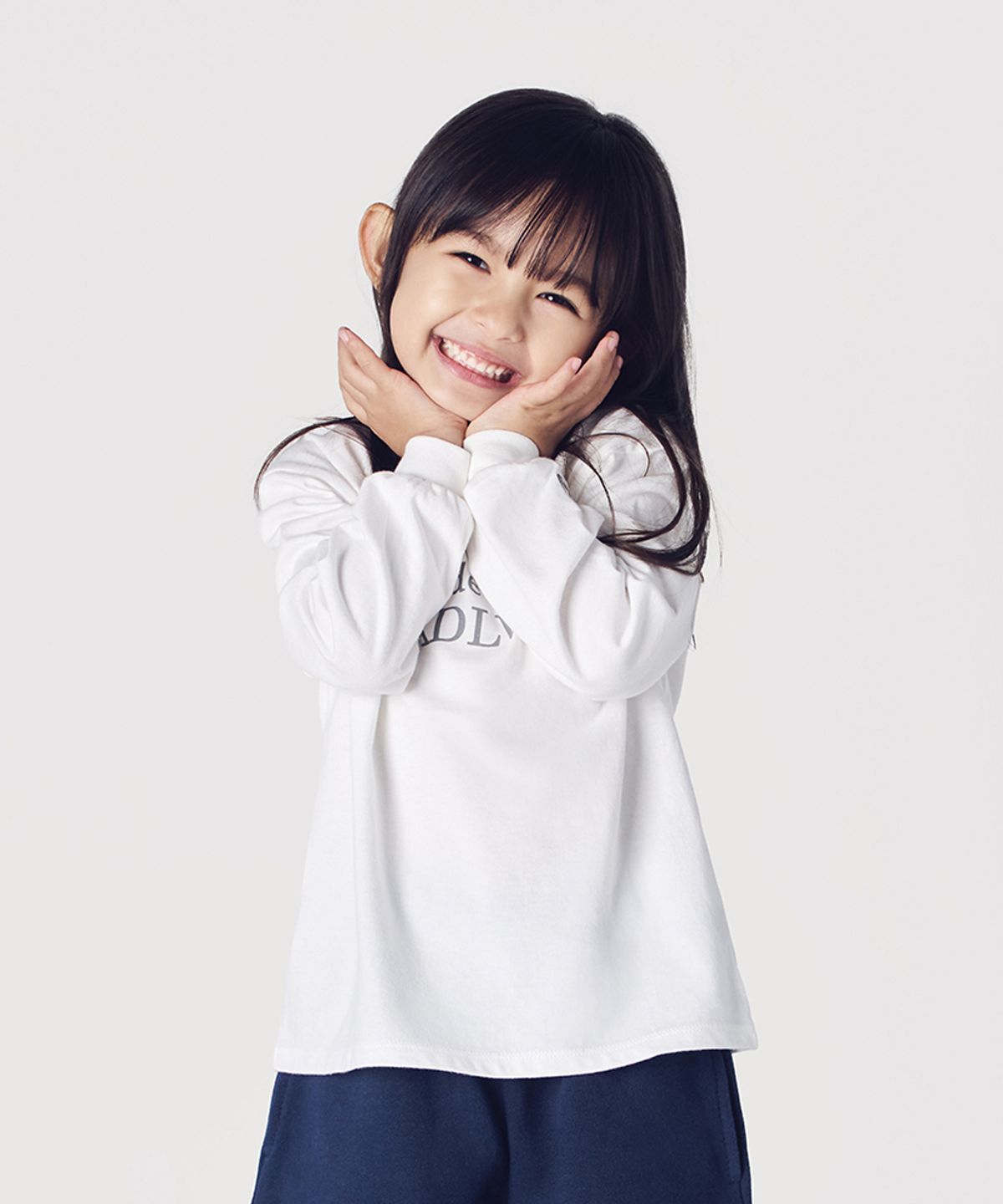 아크메드라비 키즈(acmedelaviekids) KIDS BASIC LOGO LONG SLEEVE T-SHIRT (2COLOR)