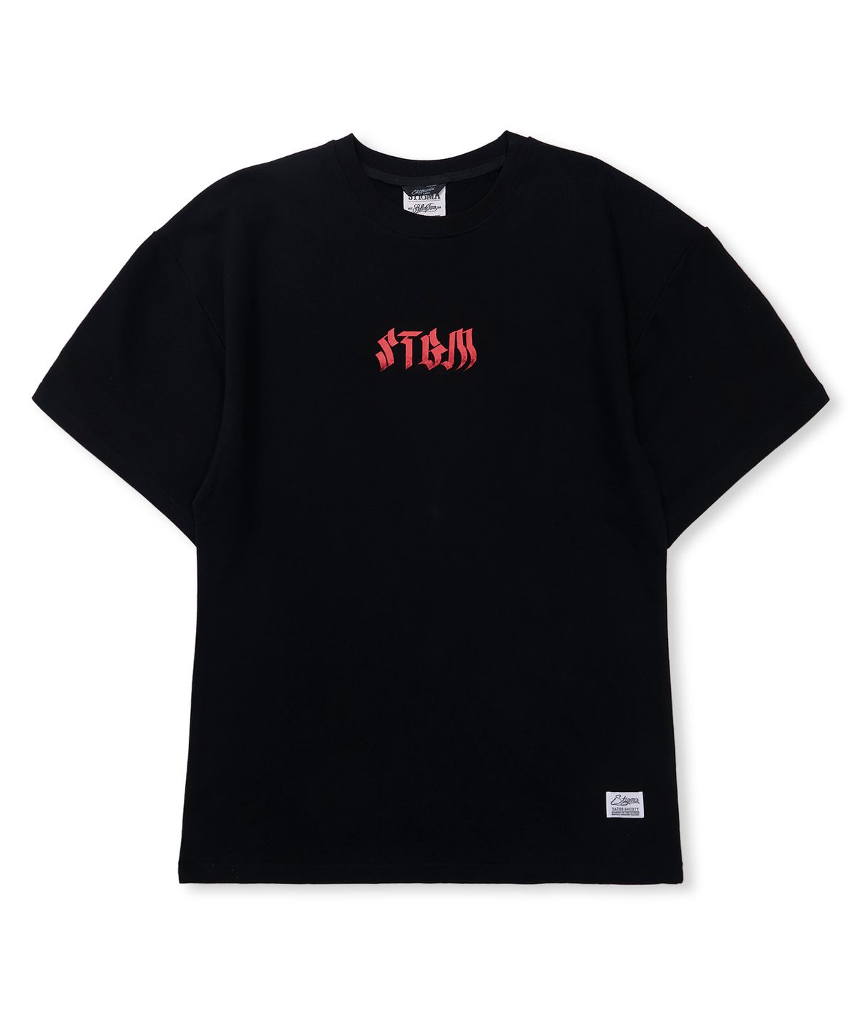 스티그마(STIGMA) Bold Back Semi-oversized T-shirts Black