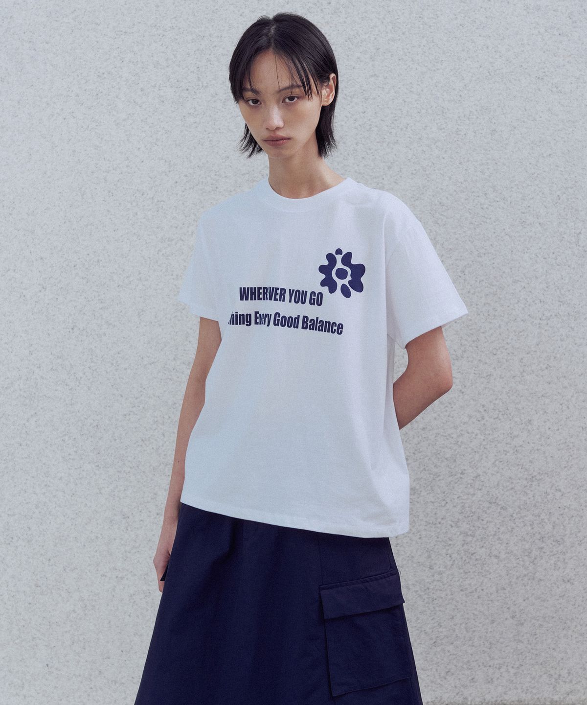 알이지비(REGB) REGB GRAPHICS RINGER T-SHIRTS WHITE