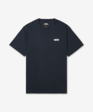 인터내셔널 스몰 로고 반소매 티셔츠 - 네이비 / MTS0141NY39