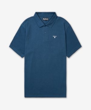 로고 스포츠 반소매 폴로 셔츠 - 딥 블루 / MML0358BL91