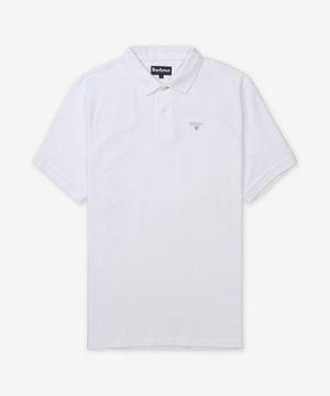 로고 스포츠 반소매 폴로 셔츠 - 화이트 / MML0358WH11