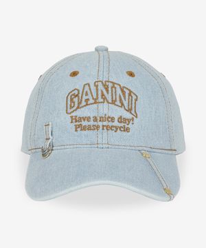 로고 볼캡 - 페이디드 데님 / A6563928