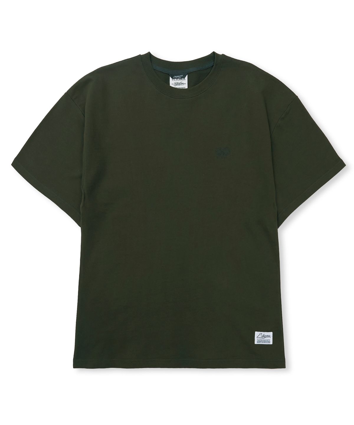 스티그마(STIGMA) Praying Semi-oversized T-shirts Khaki