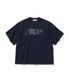 ER Embroidered Detail Oversized T-Shirt Navy