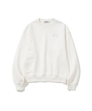 Embroidered Detail Sweatshirt Ivory