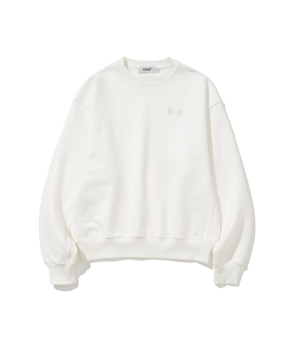 에르에르(ERER) Embroidered Detail Sweatshirt Ivory