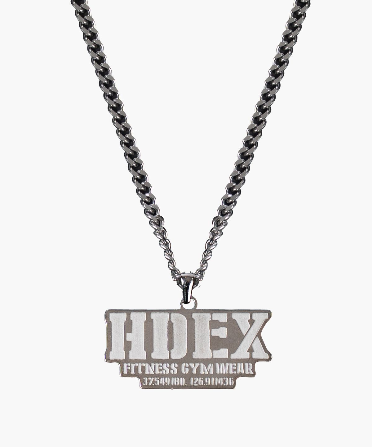 에이치덱스(HDEX) 코어 로고 써지컬 네크리스 (Silver)