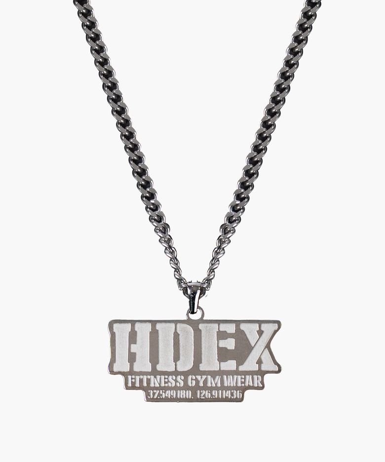 코어 로고 써지컬 네크리스 (Silver)