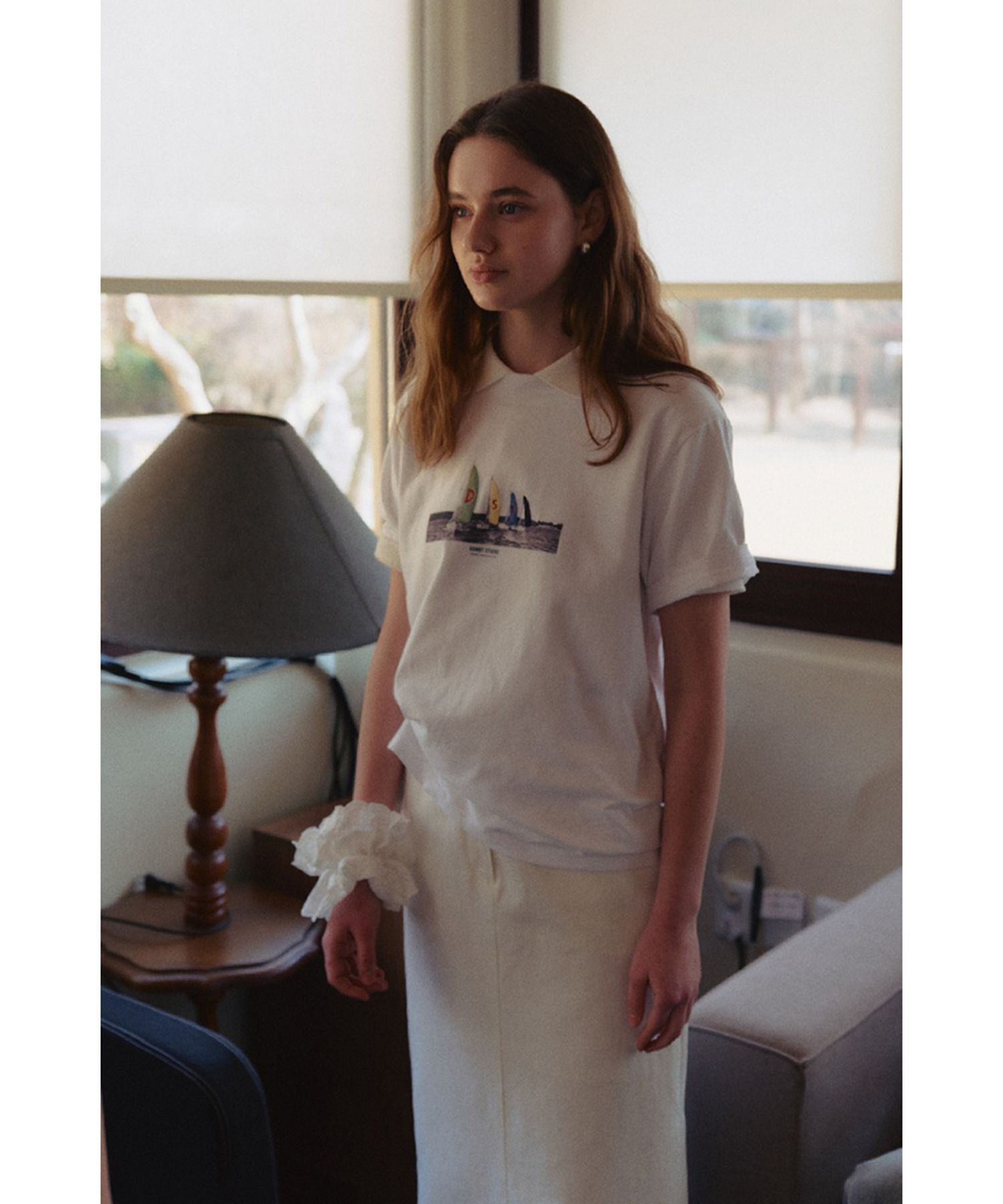 ★2025SS新作★DUNST★APPLIQUE YACHT T-SHRT MUSINSA | DUNST FOR WOMEN UNISEX APPLIQUE YACHT T
