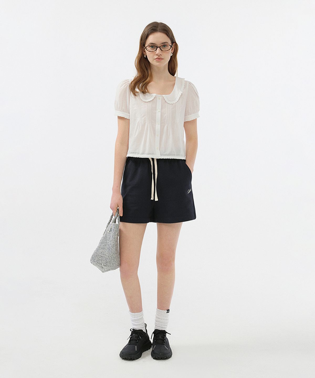 던스트(DUNST) UNISEX CLASSIC SWEAT SHORTS_UDPA5B122_FRENCH NAVY
