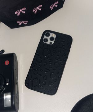 signature Leopard Heart case (black) 블랙케이스