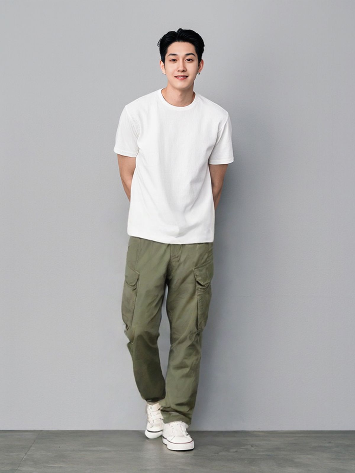 이카룩(IKALOOK) 데일리 워크 치노 카고 팬츠 CPT116