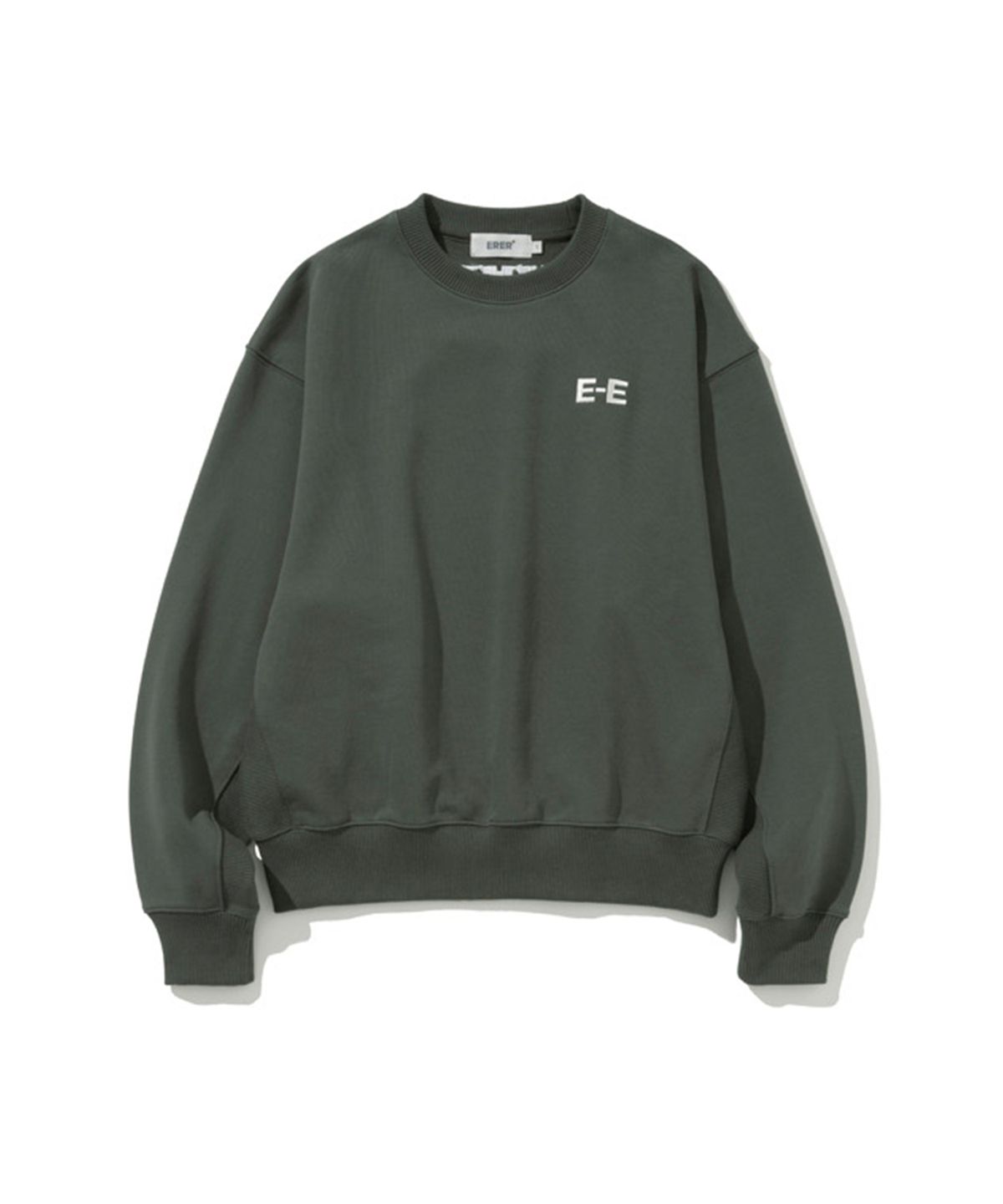 에르에르(ERER) Embroidered Detail Sweatshirt Green