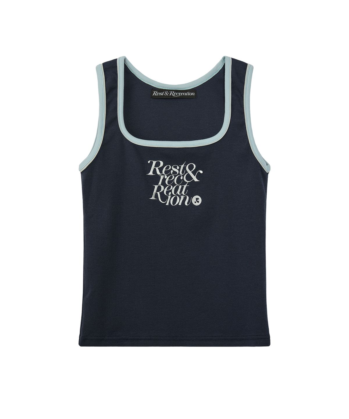 레스트앤레크레이션(REST&RECREATION) SQUARE NECK SLEEVELESS - NAVY