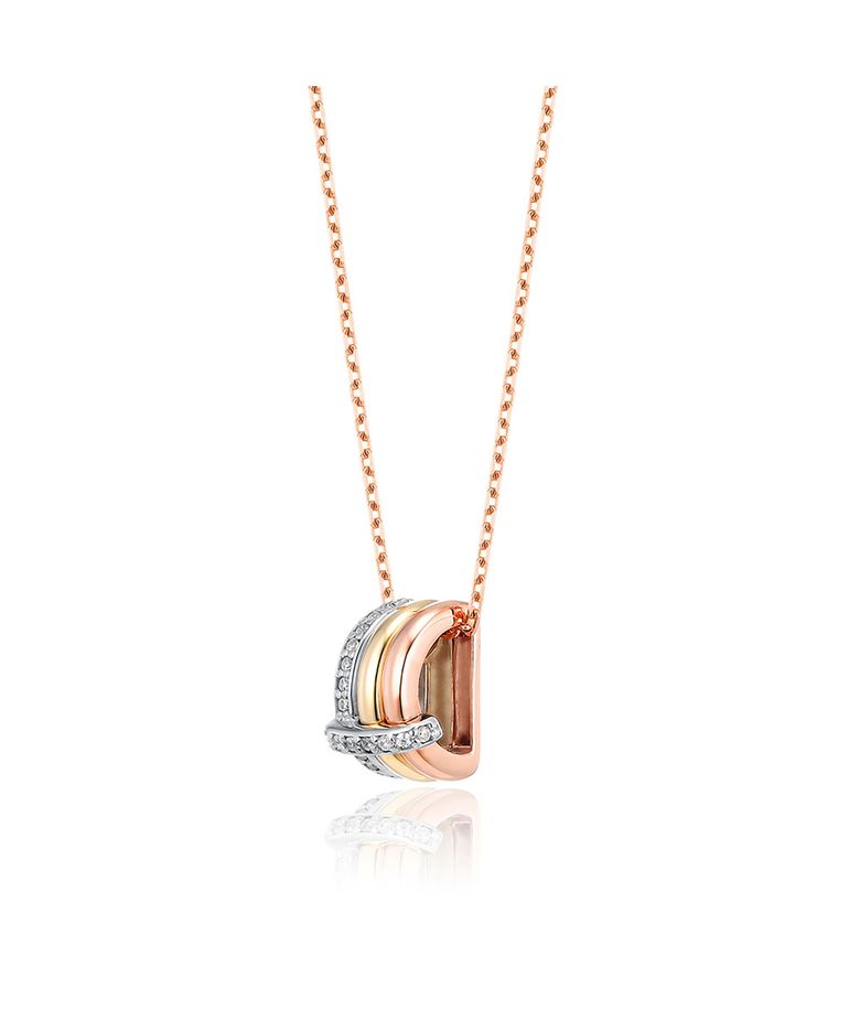 LD 트라이엄프 10K 라지 콤비 사파이어 펜던트 LPT25001T