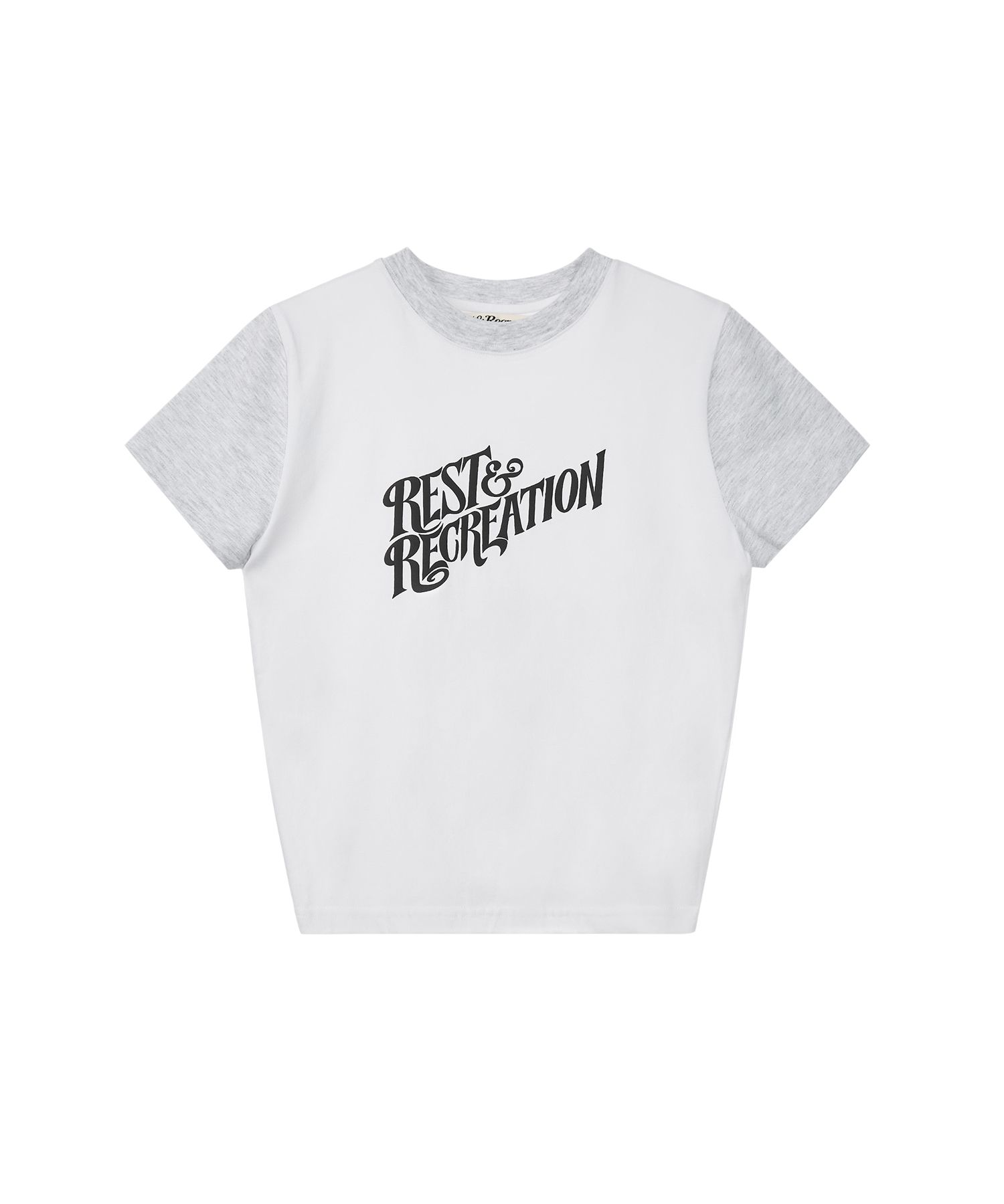 MUSINSA公式 | REST&RECREATION ウェーブ ロゴ カラーリング Tシャツ 