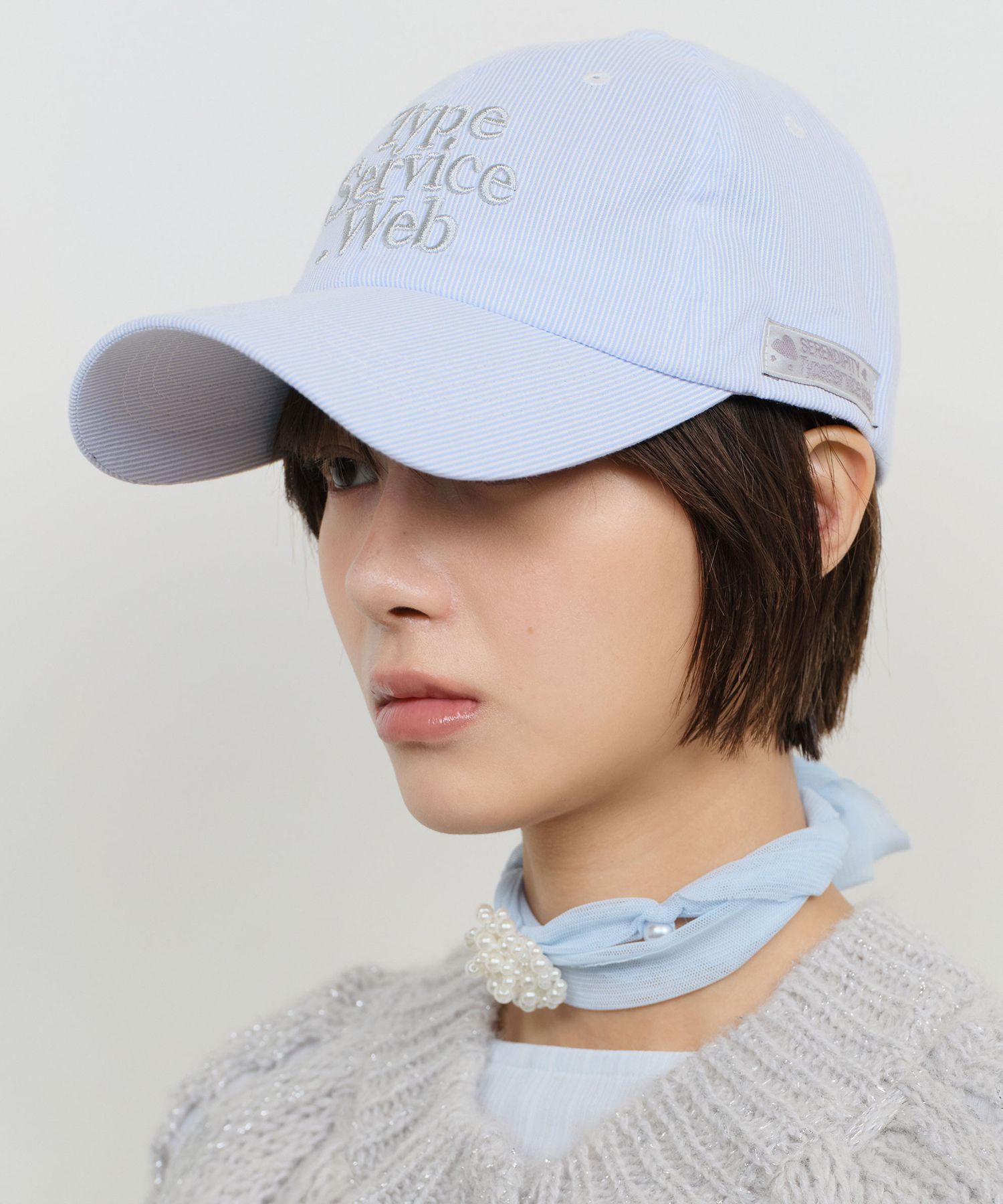 ●typeservice● Typeservice Web Cap  Blue COTA01RBF MUSINSA | TYPESERVICE Typeservice Web Cap [Navy]