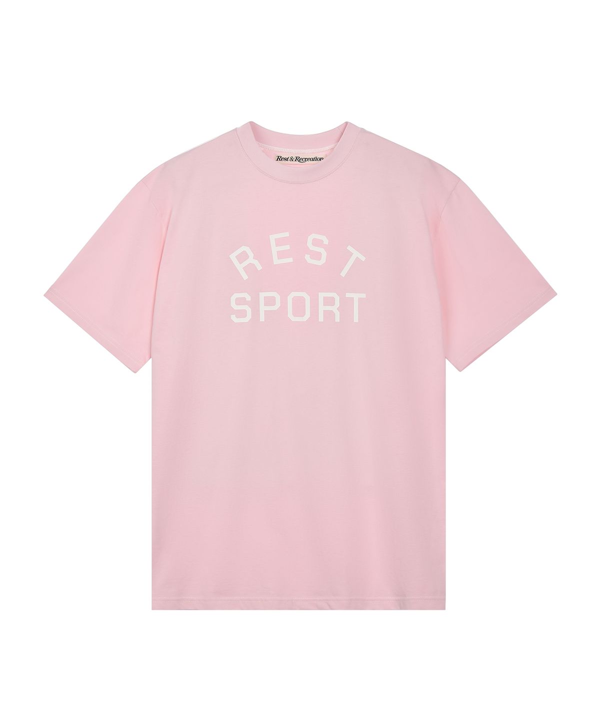 레스트앤레크레이션(REST&RECREATION) RS LOGO STITCH T-SHIRT - PINK