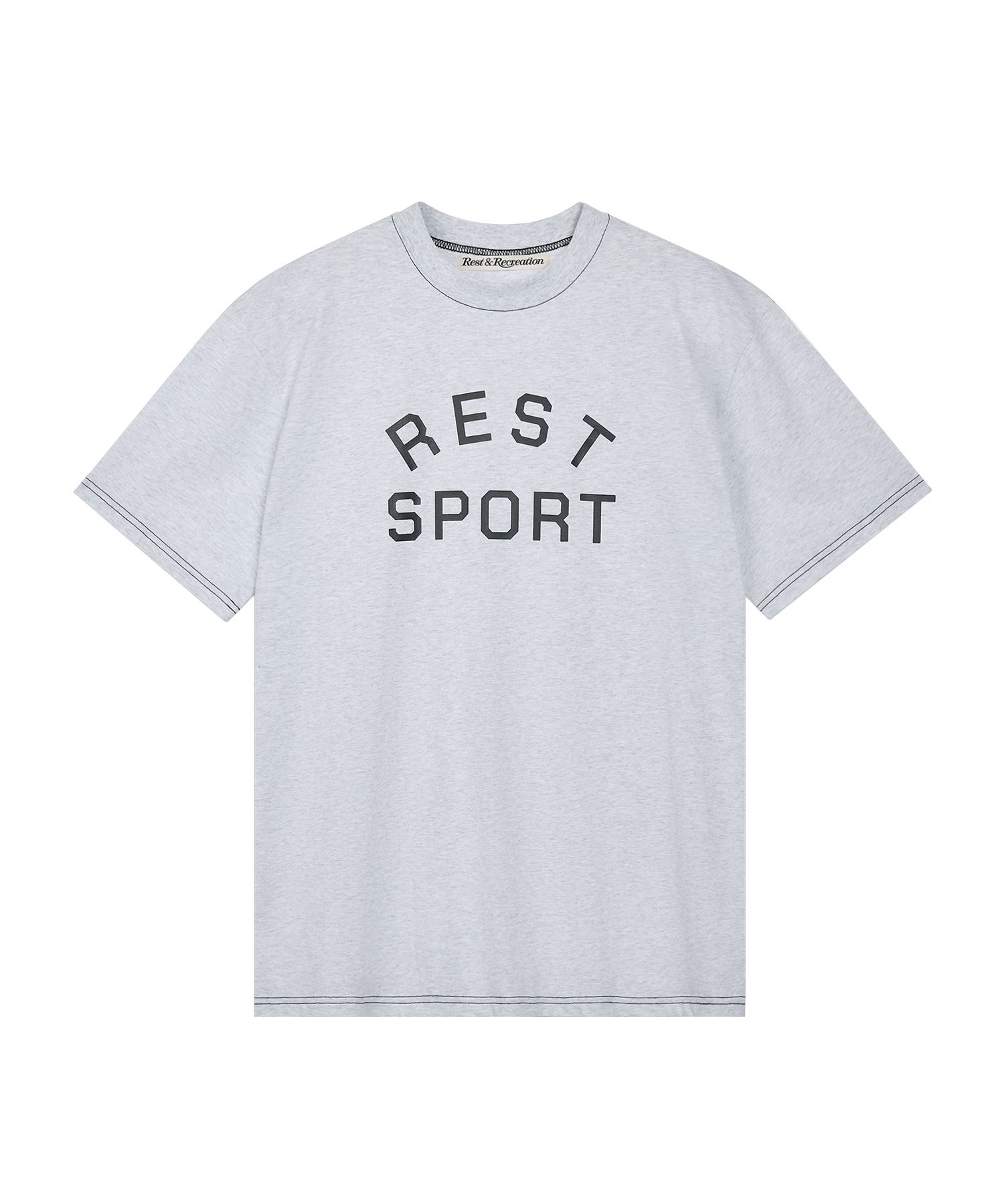 ☆Rest & Recreation☆ COLOR STITCH TSHIRT GREY