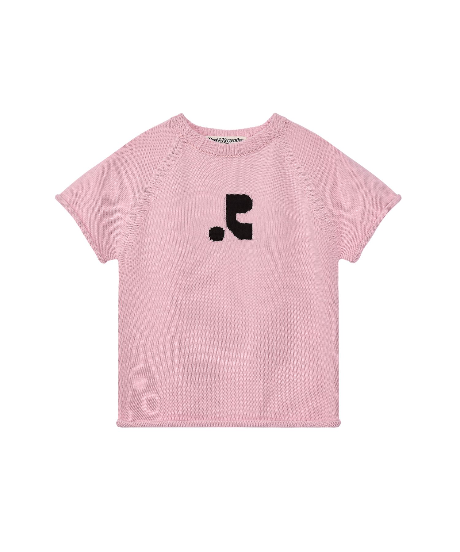 MUSINSA公式 | REST&RECREATION JACQUARD KNIT TOP - PINK