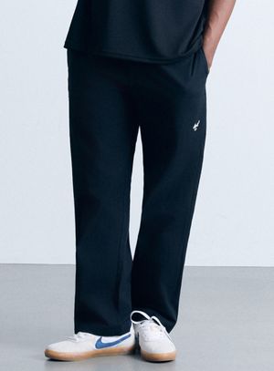 밴딩 스트레이트 팬츠 AM9086 BK