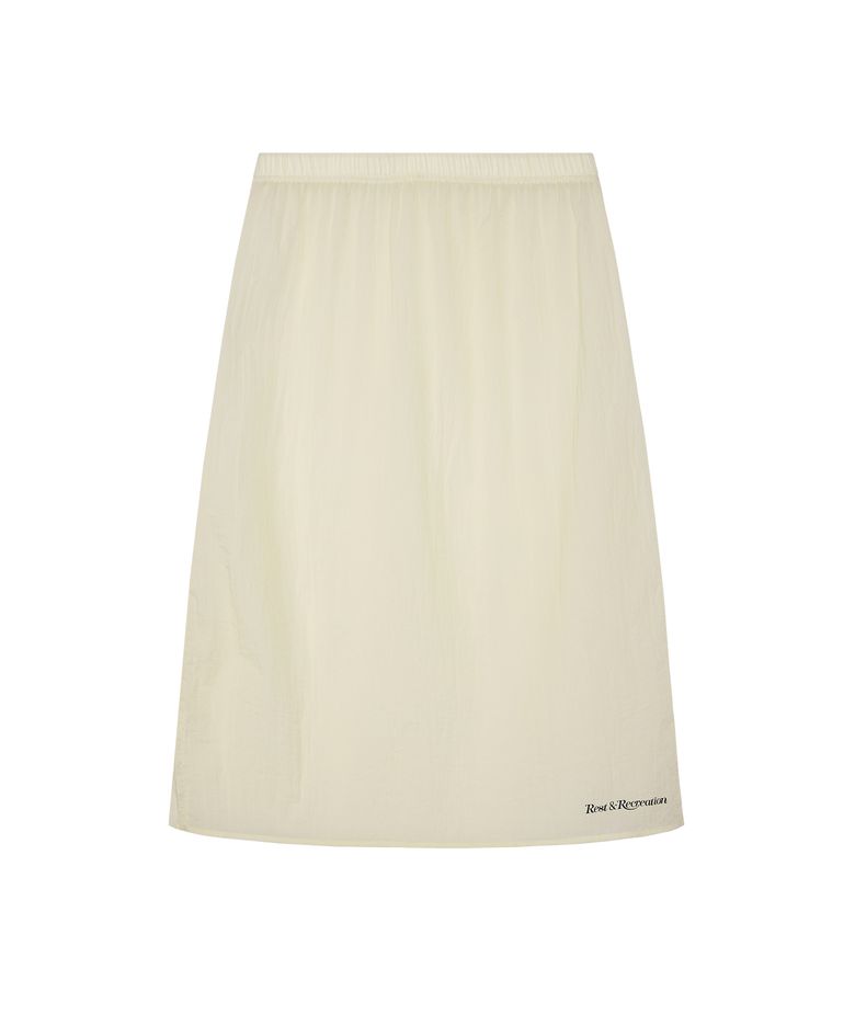 SEE THROUGH SKIRT - IVORY