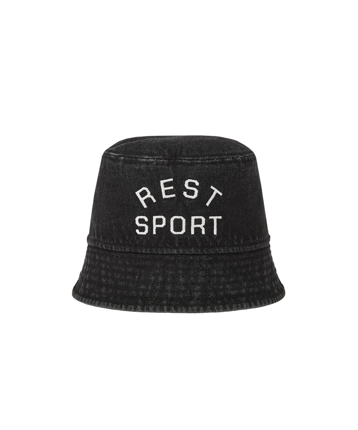 레스트앤레크레이션(REST&RECREATION) DENIM BUCKET HAT - BLACK