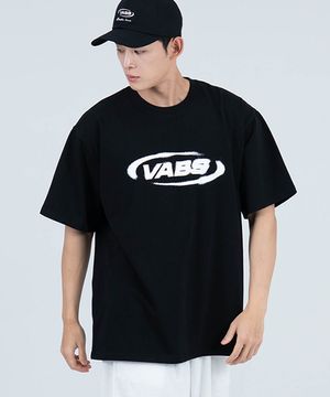 T2504 빈티지로고 오버핏 반팔티 [블랙]