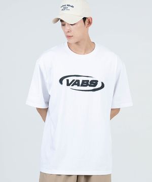 T2504 빈티지로고 오버핏 반팔티 [화이트]