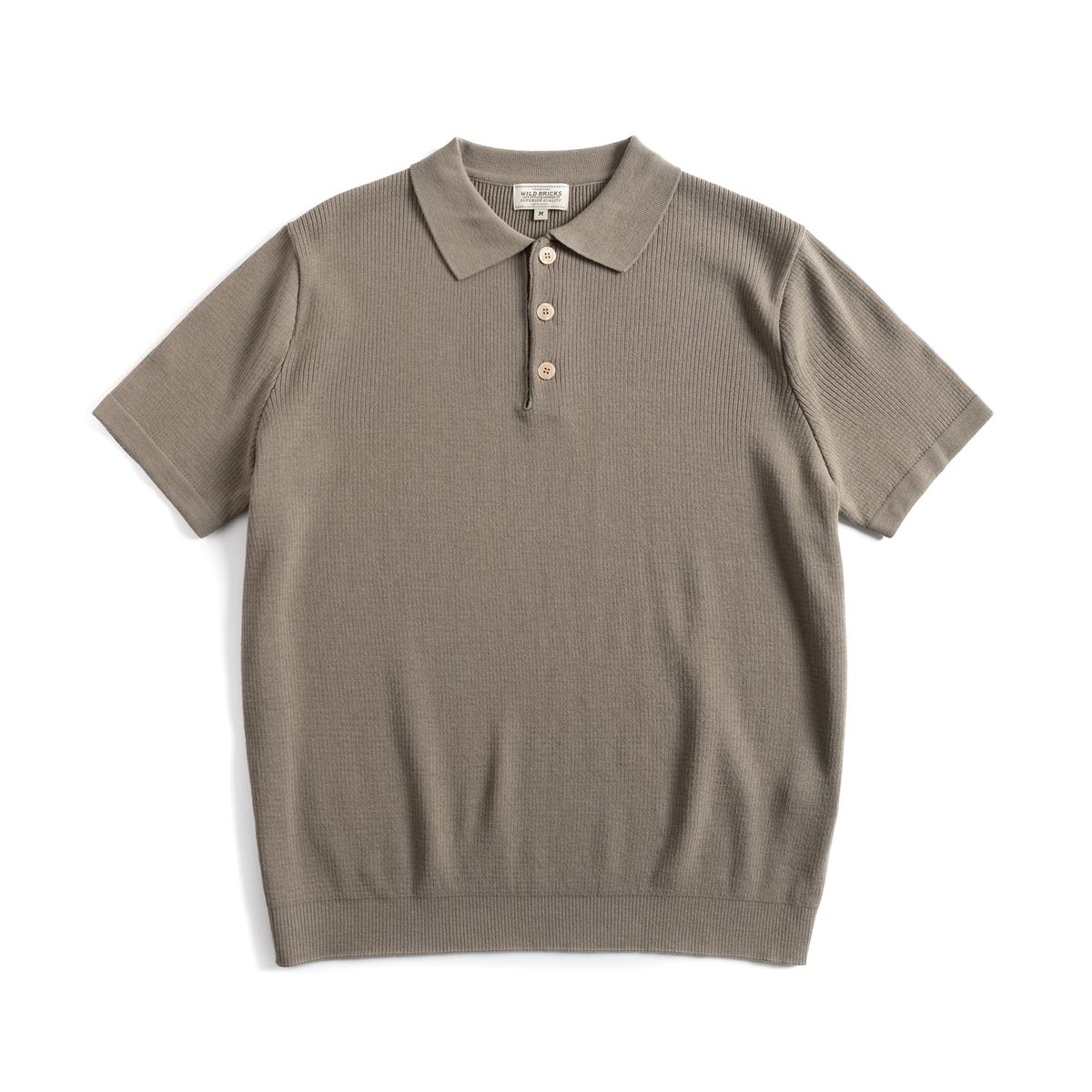 와일드 브릭스(WILD BRICKS) W23 KNITTED POLO SHIRT (sand beige)