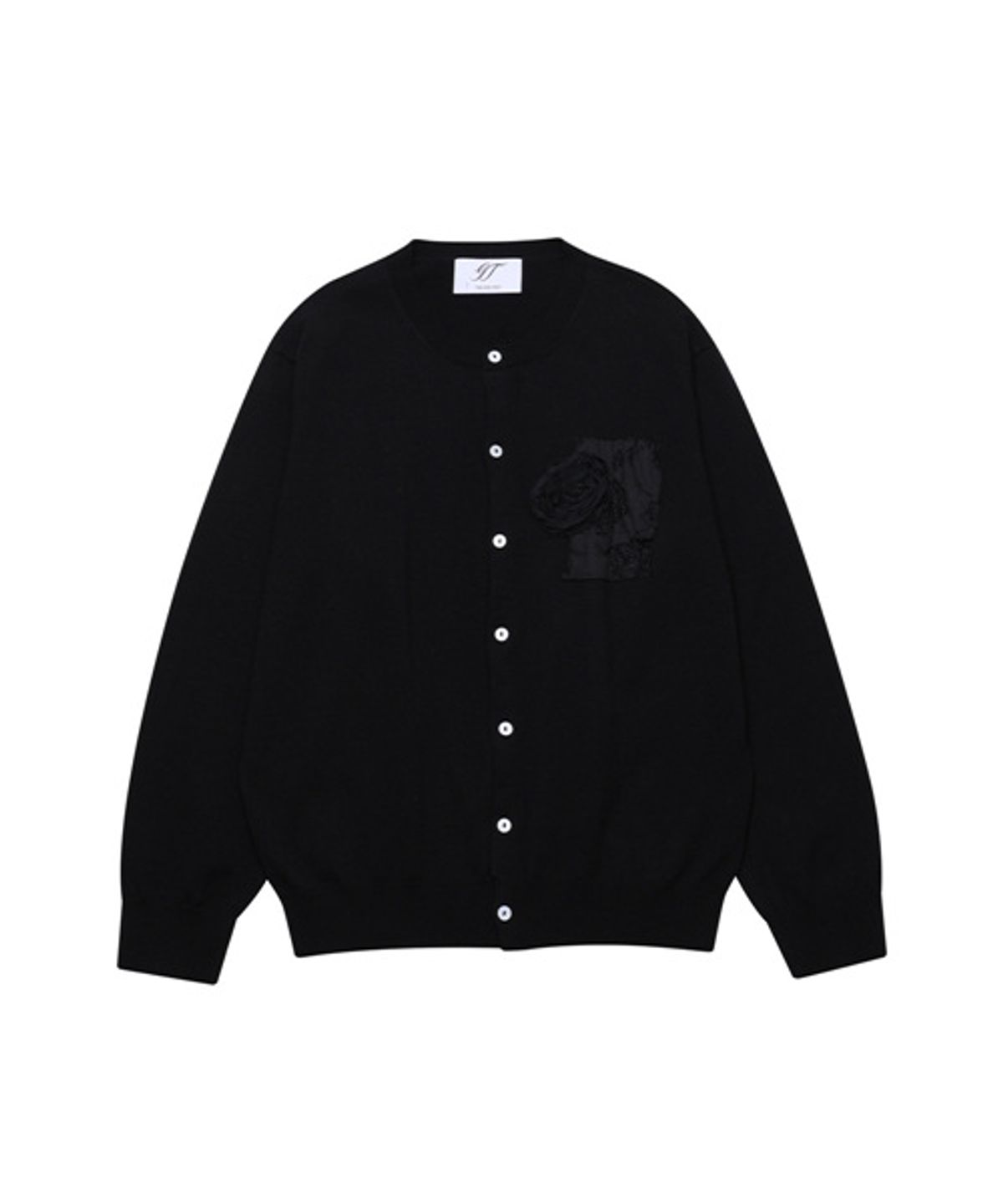 그레이티스트(THE GREATEST) Rose Patch Cardigan Black