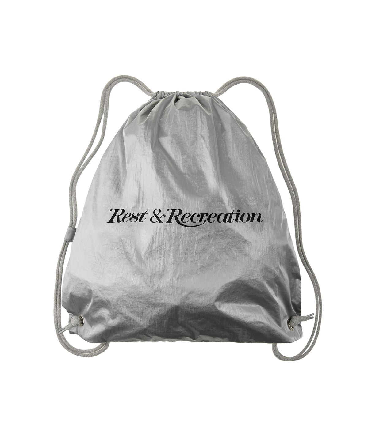 레스트앤레크레이션(REST&RECREATION) NYLON RUNNING BAG - SILVER