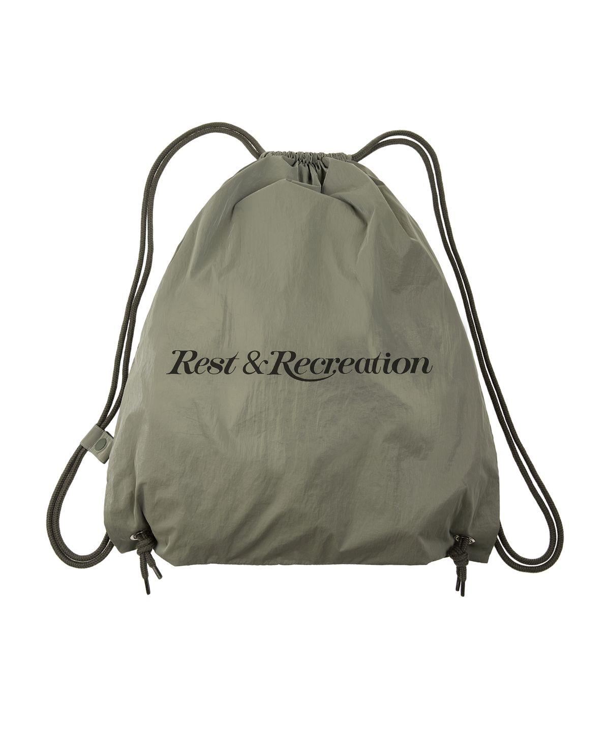 레스트앤레크레이션(REST&RECREATION) NYLON RUNNING BAG - KHAKI