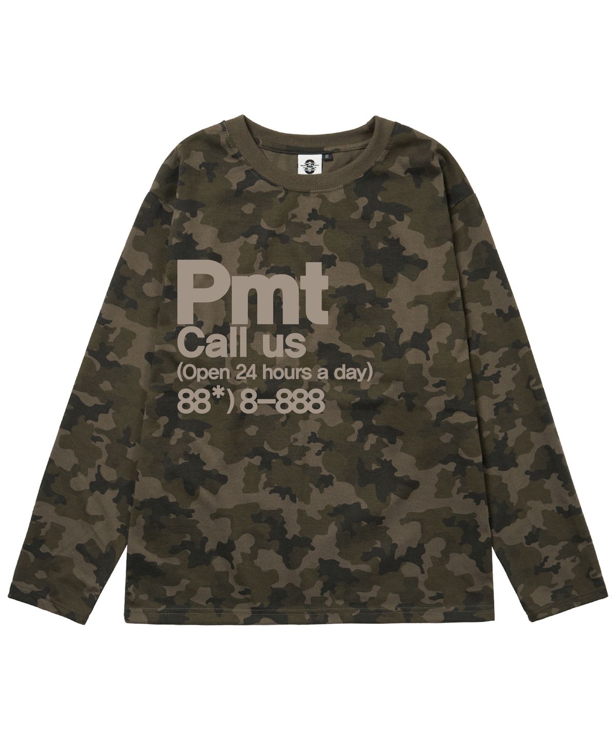 프라임에이트(PRIMATE) CALL US 오버핏 카모 롱 슬리브 3 COLORS
