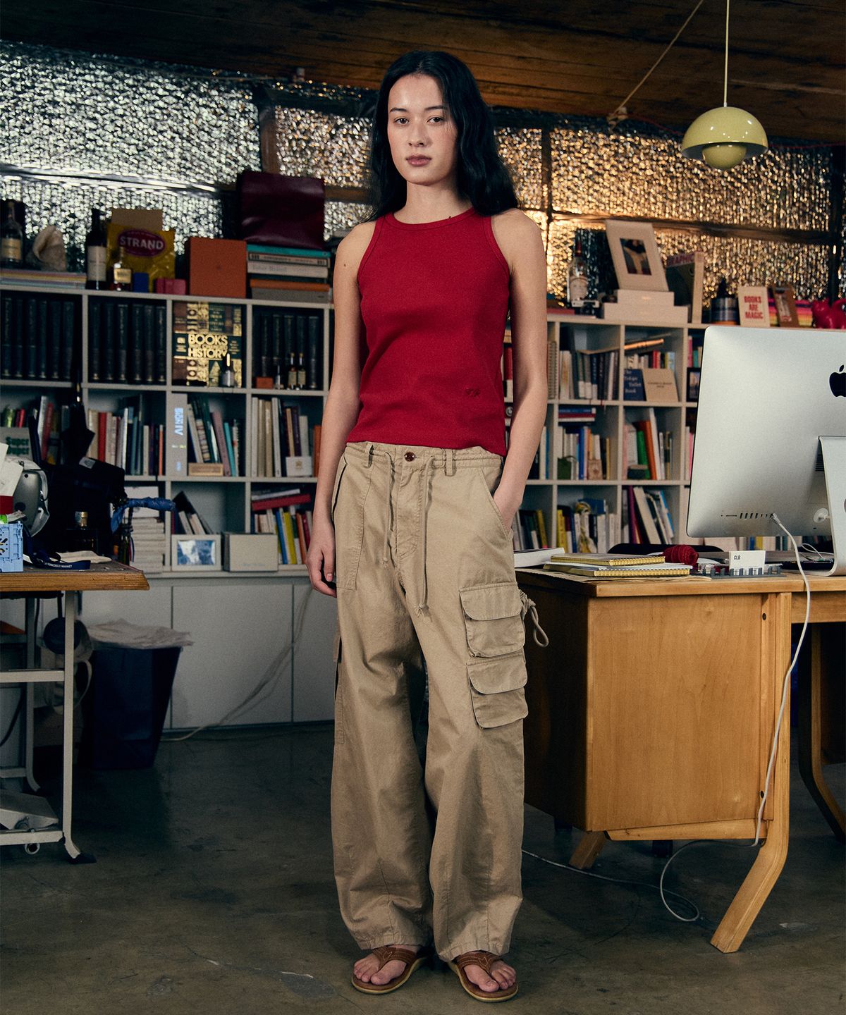 프리터(FRITUR) Kyoto Cargo Pants Beige_F251PT01