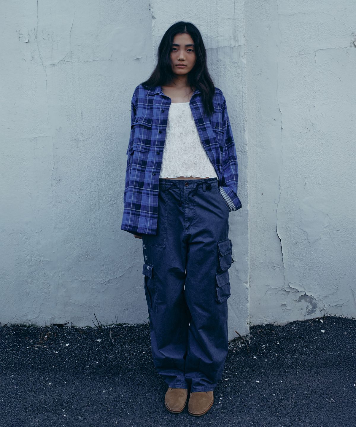 프리터(FRITUR) Kyoto Cargo Pants Blue_F251PT01