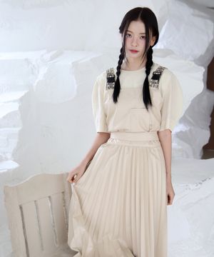 누디플리츠 에이프런 원피스 2size