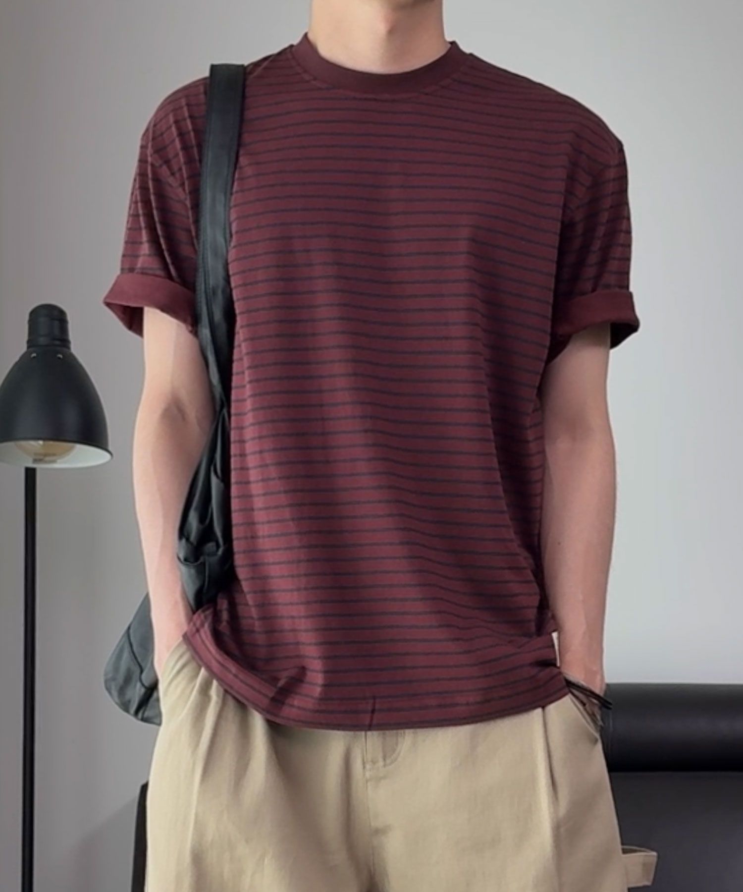 ★Urbandtype.★ Vintage Label Stripe T-ShirtNavy UBEUTS003NY MUSINSA | URBANDTYPE Vintage Label Stripe T-Shirt_Navy