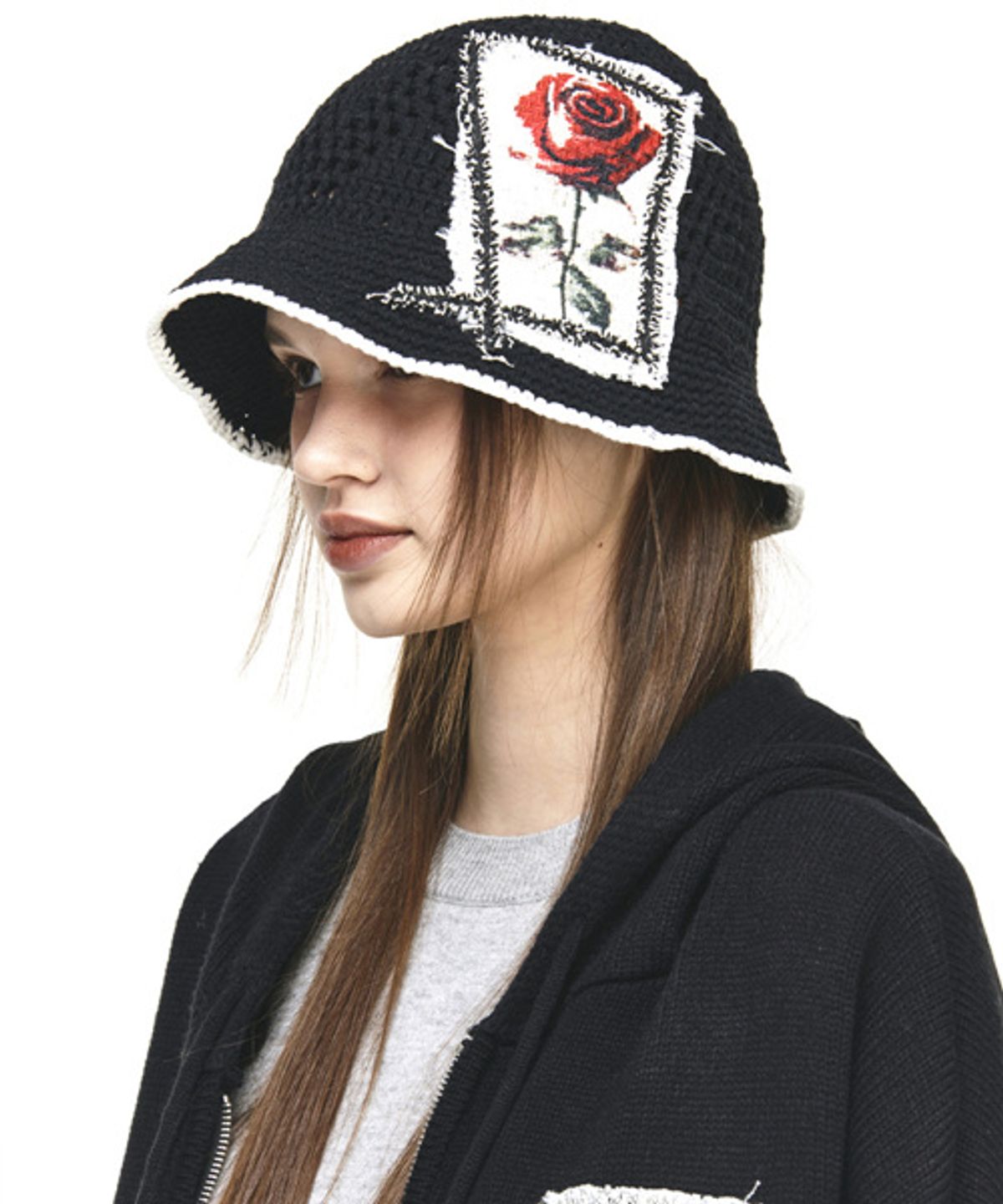 그레이티스트(THE GREATEST) Rose Patch Bucket Hat