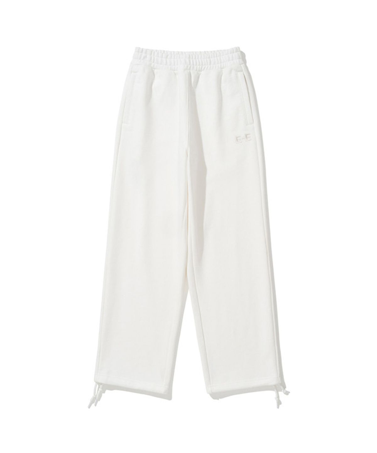 에르에르(ERER) Embroidered Detail SweatPants Ivory
