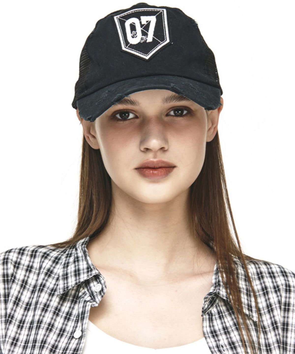 그레이티스트(THE GREATEST) Mesh Distressed Ballcap Black